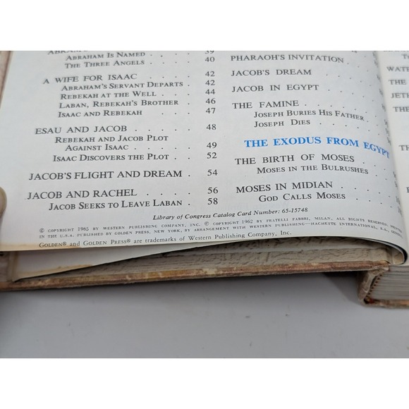 The Children's Bible Golden Press Hardcover Book Vintage 60s 1960s 1962 1965 - Picture 9 of 16